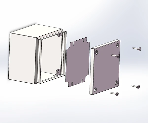 Metal Electrical Enclosure with Mounting Plate Metal Electrical Enclosure with Mounting Plate
